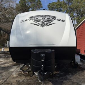 A close-up of a shiny car hood reflecting trees and sky, showcasing Moran's Performance Detailing services.